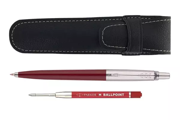 Parker Jotter Original Red CT Balpen + Penetui + Rode Vulling Set